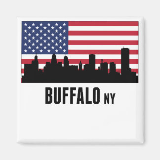 Buffalo NY American Flag Magnet