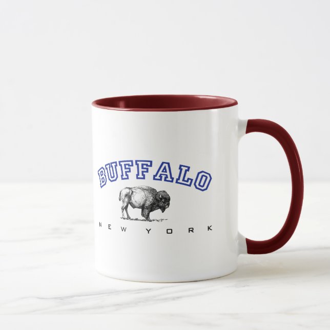 Buffalo, NY - Bison Mug (Right)