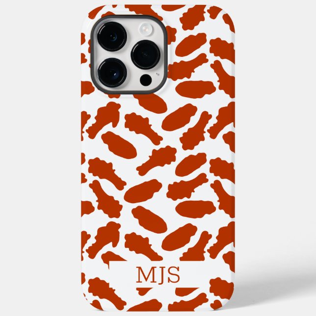 Buffalo NY Chicken Wings Funny Pattern Monogram   Case-Mate iPhone Case (Back)
