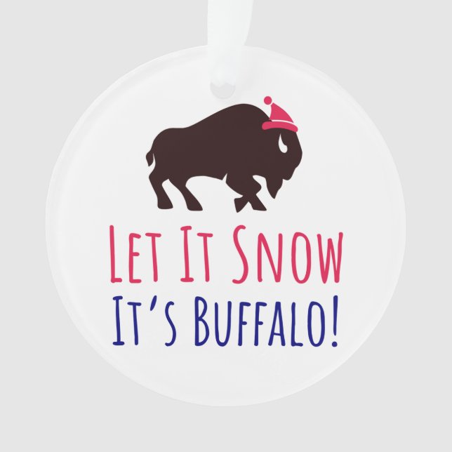 Buffalo NY Laisser Il Neige Cute Buffalo 716 Noël (devant)