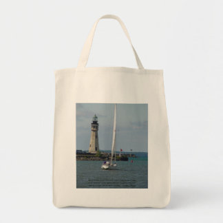 Buffalo NY Lighthouse & Inspirational Saying Tote Bag