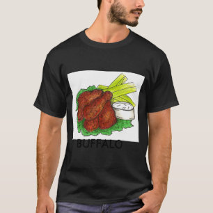 Buffalo Ny New York Hot Bbq Chicken Wings Celery _ T-Shirt