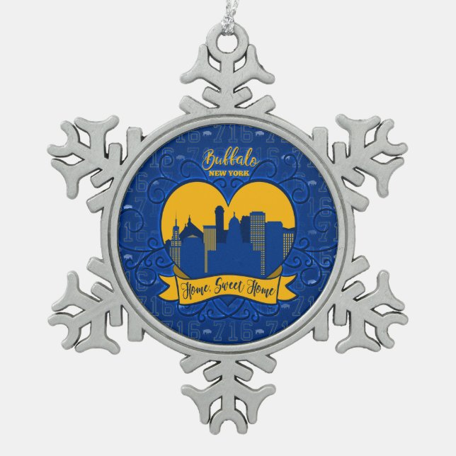 Buffalo, NY Snowflake Ornament (Front)