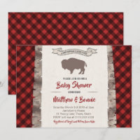 Buffalo or Bison Great Plains Baby Shower