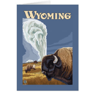 Buffalo par Old Faithful Vintage voyage Poster