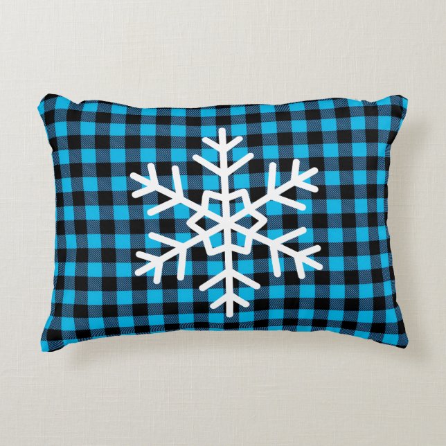 Buffalo Plaid Accent Pillow (Front)