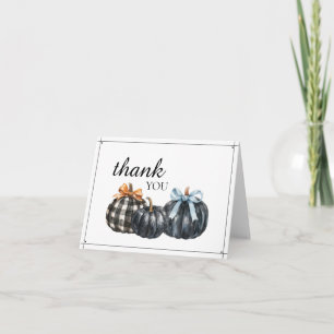 Buffalo Plaid Baby Shower Thank You Card