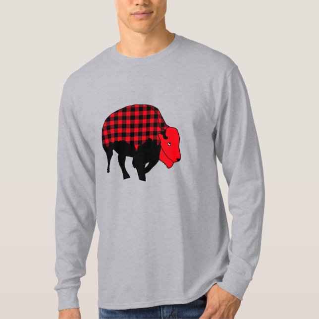 Buffalo Plaid Bison shirt (Front)