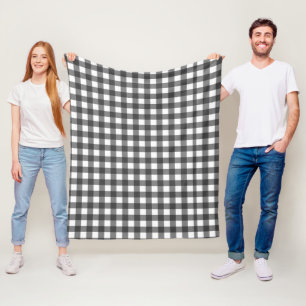 Buffalo Plaid Blanket – Black and White Cozy Throw