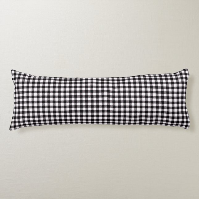 Buffalo Plaid Body Pillow (Front)