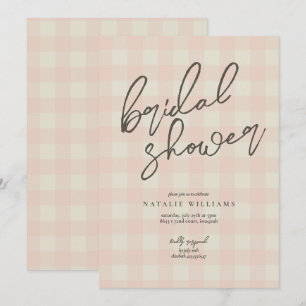 Buffalo Plaid Bridal Shower Invitation