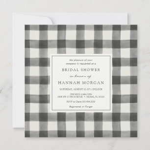 Buffalo Plaid Bridal Shower Invitation