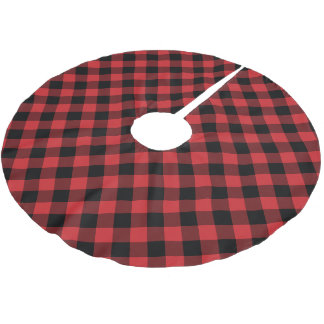 Buffalo Plaid Brushed Polyester Tree Skirt