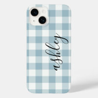 Buffalo Plaid Calligraphy I Phone case