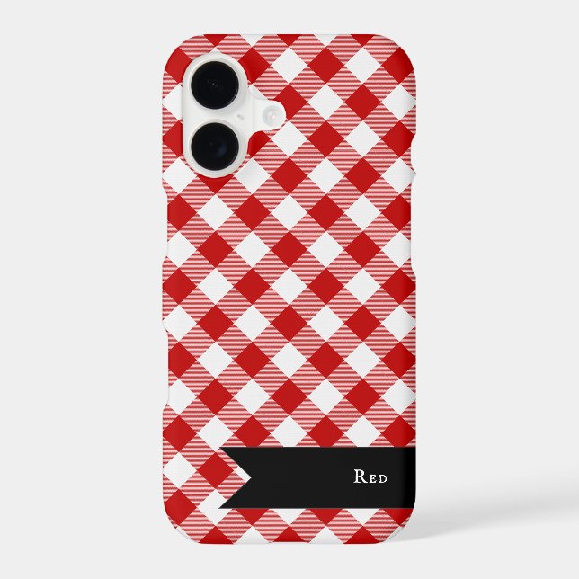 Buffalo Plaid Check Rouge Blanc (Verso)
