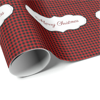 Buffalo Plaid Checks Pattern Christmas Wrapping Paper