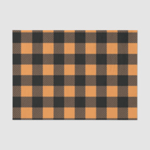 Buffalo plaid checks tissue paper gift bag stuffer