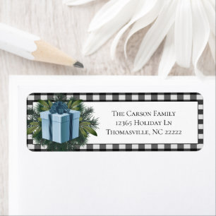 Buffalo Plaid Christmas Gift   Blue
