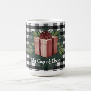 Buffalo Plaid Christmas Gift Red Coffee Mug