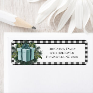 Buffalo Plaid Christmas Gift   Teal