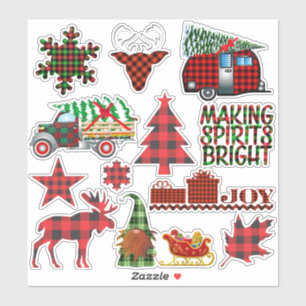 Buffalo Plaid Christmas Winter Holiday Elements
