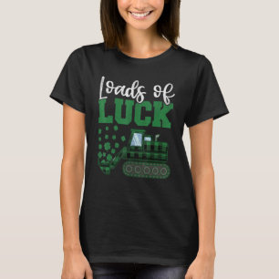 Buffalo Plaid Construction Truck St Patricks Todd T-Shirt