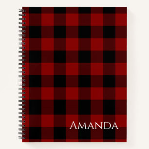 Buffalo Plaid Custom Notebook