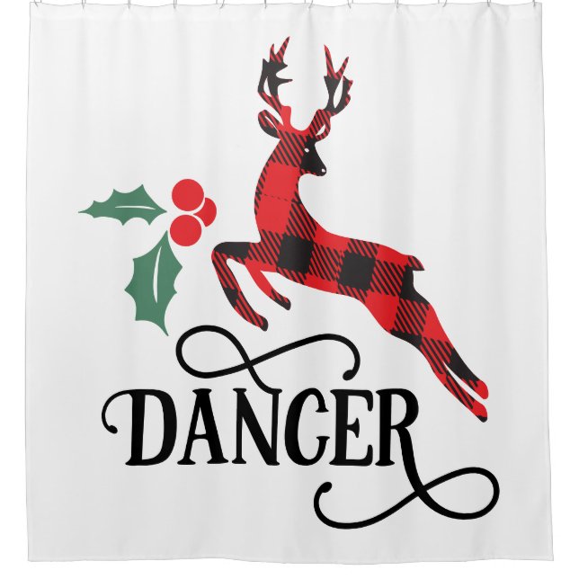 Buffalo Plaid Dancer Reindeer (Front)