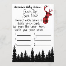 Buffalo Plaid Dirty Diaper Baby Shower Game