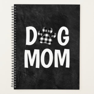 Buffalo Plaid DOG MOM Pawprint Planner