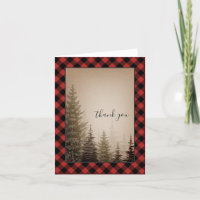 Buffalo Plaid Evergreen Thank You