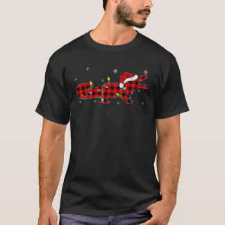 Buffalo Plaid Family Matching Alligator Christmas  T-Shirt