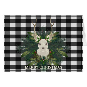 Buffalo Plaid Festif Reindeer Noël