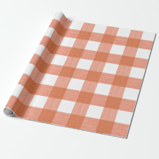 Buffalo Plaid in Pumpkin Wrapping Paper