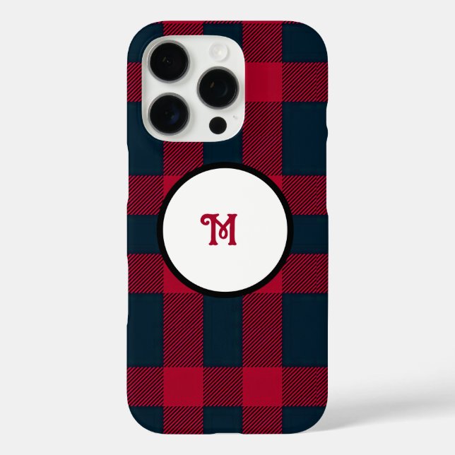 Buffalo plaid iPhone / iPad case (Back)