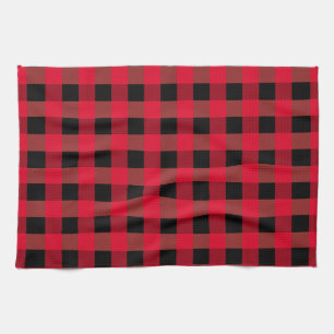 Buffalo plaid kitchen towel
