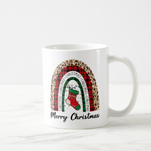 Buffalo Plaid & Leopard Print Rainbow Coffee Mug