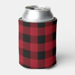 Buffalo Plaid, Lumberjack Plaid, Can Cooler