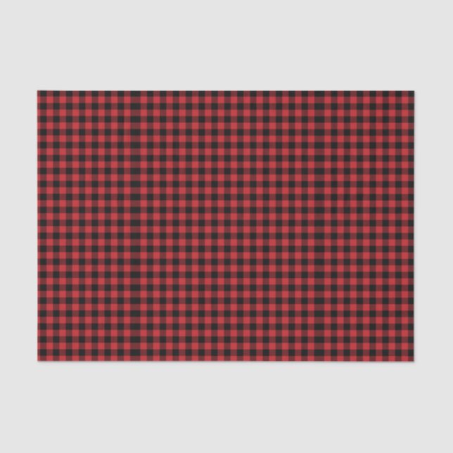 Buffalo Plaid Lumberjack Tissue Paper (Front)