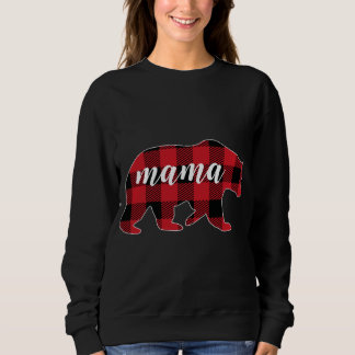 Buffalo Plaid Mama Bear Mom Gifts Christmas Matchi Sweatshirt