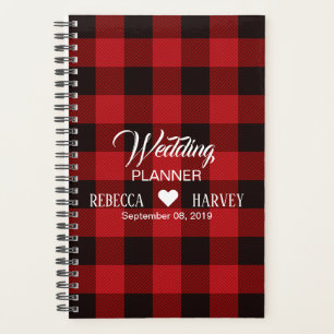 buffalo plaid mariage rustique d'hiver