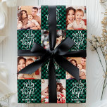 Buffalo Plaid Merry And Bright Christmas Photo Wrapping Paper<br><div class="desc">Buffalo Plaid Merry And Bright Christmas Photo Wrapping Paper. Personalize this custom design with your own family name,  year,  and up to 10 photos!</div>