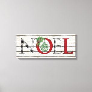 Buffalo Plaid NOEL, toile de paix Imprimer