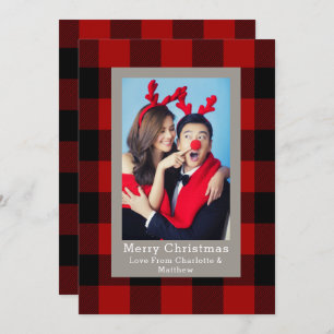 Buffalo Plaid Pattern Photo Template Personalized