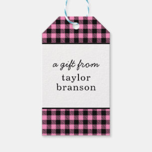 Buffalo Plaid Personalized Gift Tags