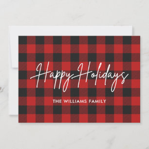Buffalo Plaid Photo Christmas Cards