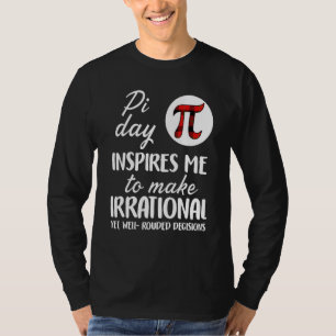 Buffalo Plaid Pi Symbol Pi Day Inspires Me Math  S T-Shirt