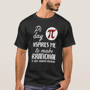 Buffalo Plaid Pi Symbol Pi Day Inspires Me Math T-Shirt