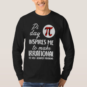 Buffalo Plaid Pi Symbol Pi Day Inspires Me Math    T-Shirt
