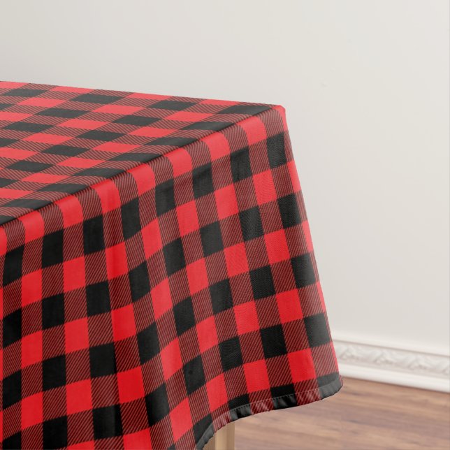 Buffalo Plaid Print Tablecloth (In Situ)